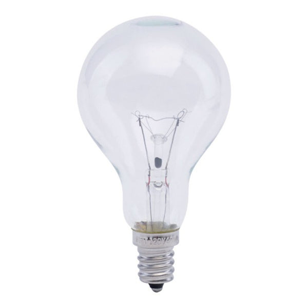 Feit Electric 40W A15 Incandescent Clear Light Bulb, E12 Candelabra Base, Dimmable, 2500K Soft White, 2,500 Hour Lifespan, Ideal for Ceiling Fans & Specialty Applications, BP40A15C/CL/CF/6, 6 Pack