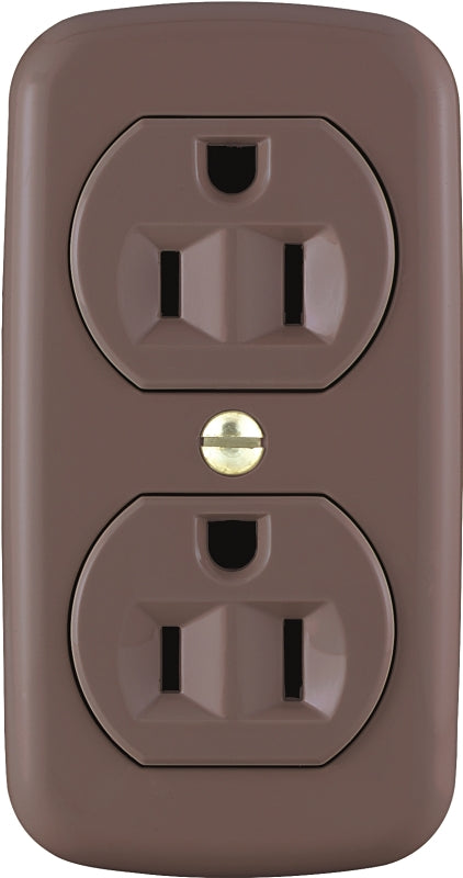 COOPER WIRING, Brwn 15a 3wire Duplex Recpt, EA 78B-BOX