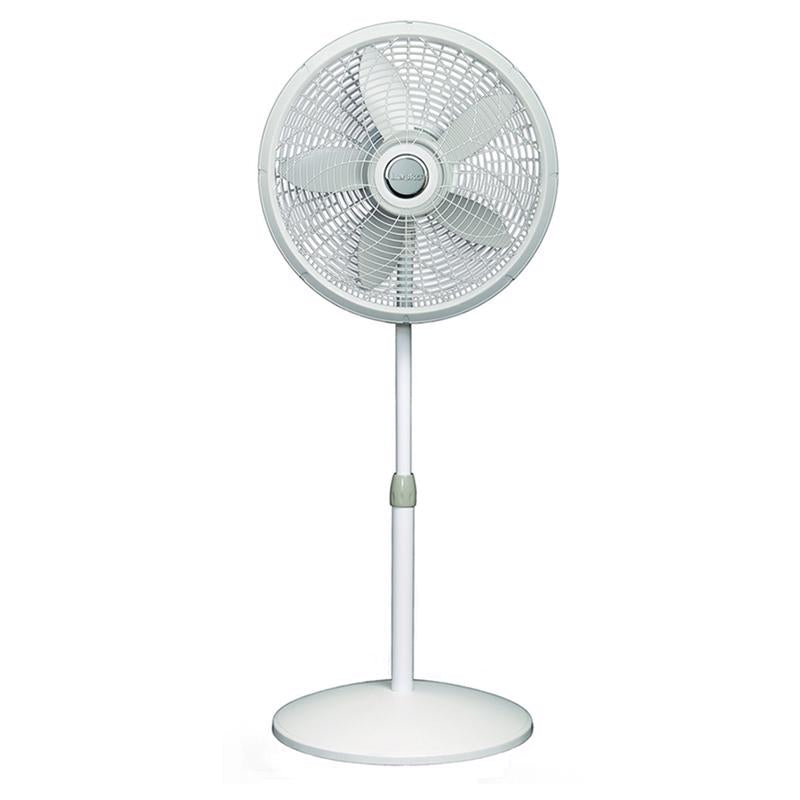 Lasko Lasko-18 Adjustable Elegance & Performance Pedestal, 3-Speed, White (1820) Household Fans, 18''