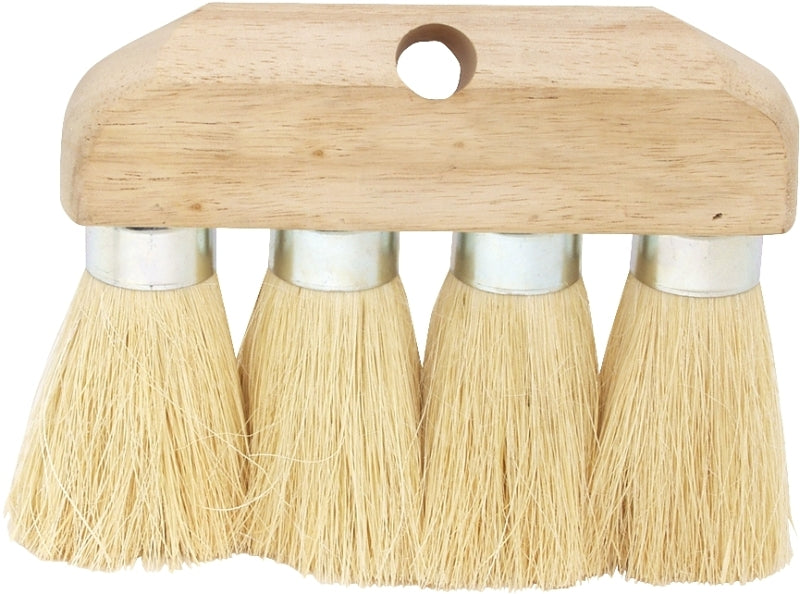 DQB Industries 8-1/4-Inch White Tampico 4-Knot Ferrule Roof Brush 11942