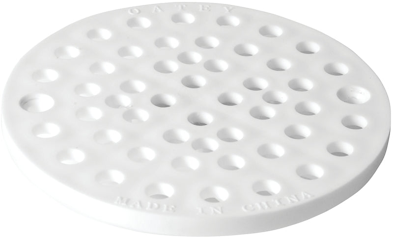 Oatey 42021 Shower Drain Strainer, 6-3/4-Inch, White