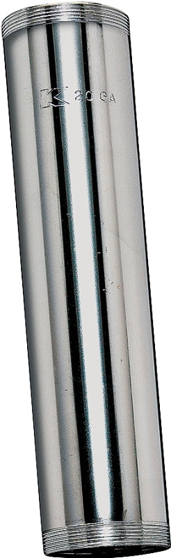 Plumb Pak PP11CP Extension Tube, 1-1/2 in Dia X 6 in L, Threaded Both Ends, 20 Ga, Chrome Plated, 1-1/2" x 6", Brass