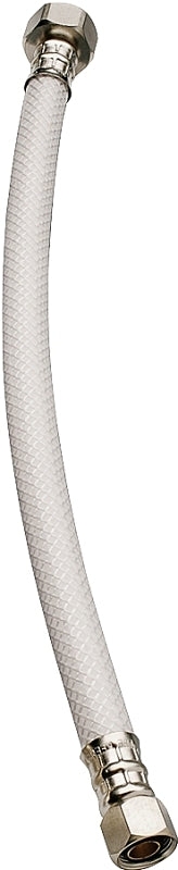 Plumb Pak PP23862 Ez Faucet Supply Tube, 3/8 X 1/2 in, Compression X Fip, 20 in L, Vinyl, Color
