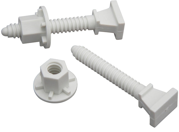 Plumb Pak Toilet Bolts Open End Cap Nut 2 3/8 Plastic PP23519