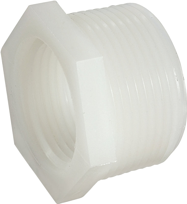 Pipe Fitting, Nylon Hex Bushing, 3/8 MPT x 1/4-In. FPT