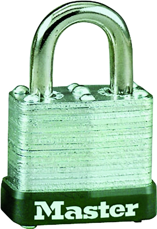 Master Lock 105D Wide Warded Padlock, 1-1/8-inch, Steel
