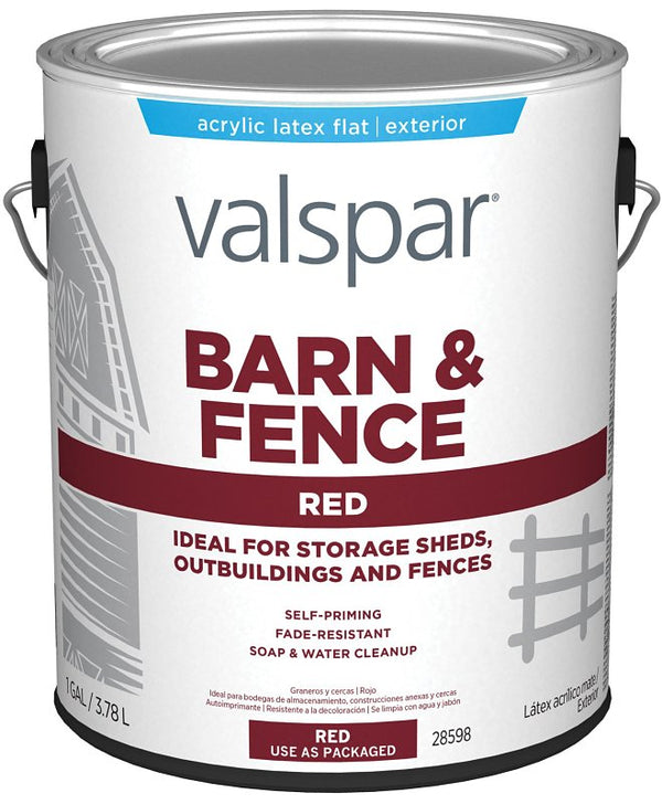 Valspar Barn&Fence Paint Red 1GL 3121-10