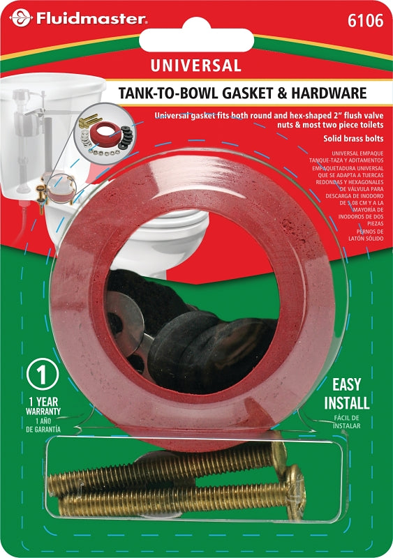 Fluidmaster Tank to Bowl Bolt & Gasket Kit 6106