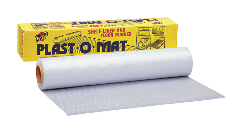 Warp Brothers PM-50 Clear Plast-O-Mat Ribbed Flooring Runner Roll, 30-Inch by 50-Foot, 50' X, Original Version