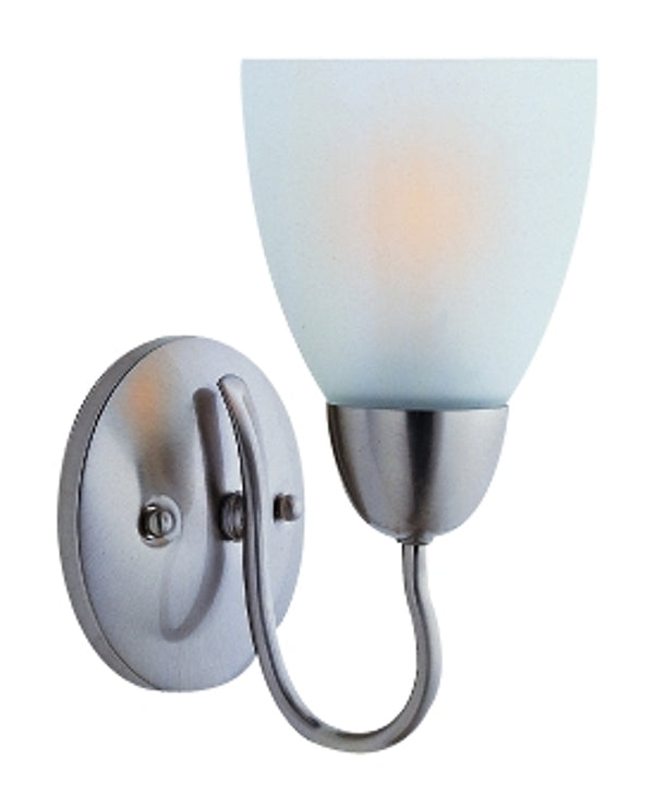 Boston Harbor A2242-73L 6429807 Dimmable Vanity Light Fixture, (1) 60/13 W, Medium, A19/Cfl Lamp, Brushed Nickel