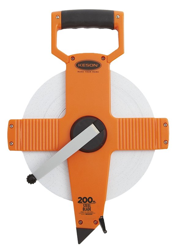 Keson Rule Tape 200ftx3/8in Ny/Stl NR18200