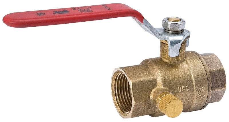 Mueller Industries 107-755NL B&K ProLine 7700 Full Port Ball Valve, 1 in, FPT, 600 Wog, 150 Psi WSP, Forged, Chrome Plated, 1-Inch, Brass