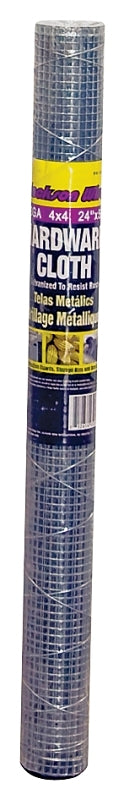 Jackson Wire 11051213 Hardware Cloth, 5 Ft Roll L X 24 in W, 1/4 in Mesh, 23 Ga Wire, 1/4' x 24' x 5'