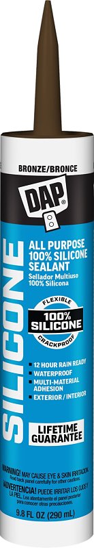 Dap 8647 100% Silicone Wd&S Bronze Raw Building Material, 9.8 oz 08647