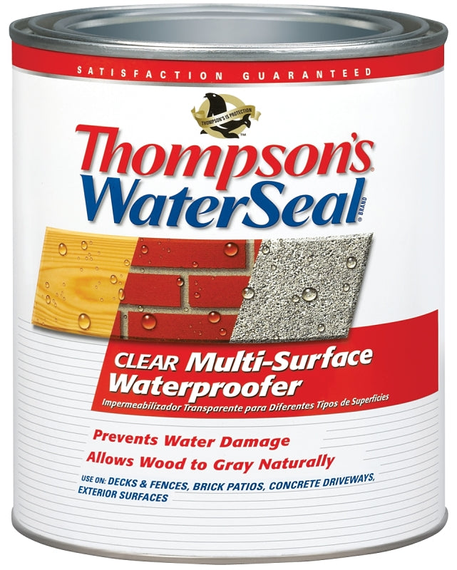 Thompson's WaterSeal Multi-Surface Waterproofer Stain, Clear, 1 Quart TH.024104-14