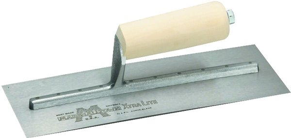 MARSHALLTOWN Drywall Trowels, Wood Handle Material, 279mm Length, 114mm Width, Straight Handle Style, High Carbon Steel Blade Material, Made In The USA, 12