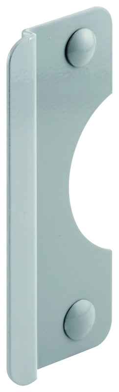 Defender Security U 9509 Latch Shield, 2-5/8 in. x 6 in. With 5/16 in. Offset, Steel, Gray, Outswing Doors