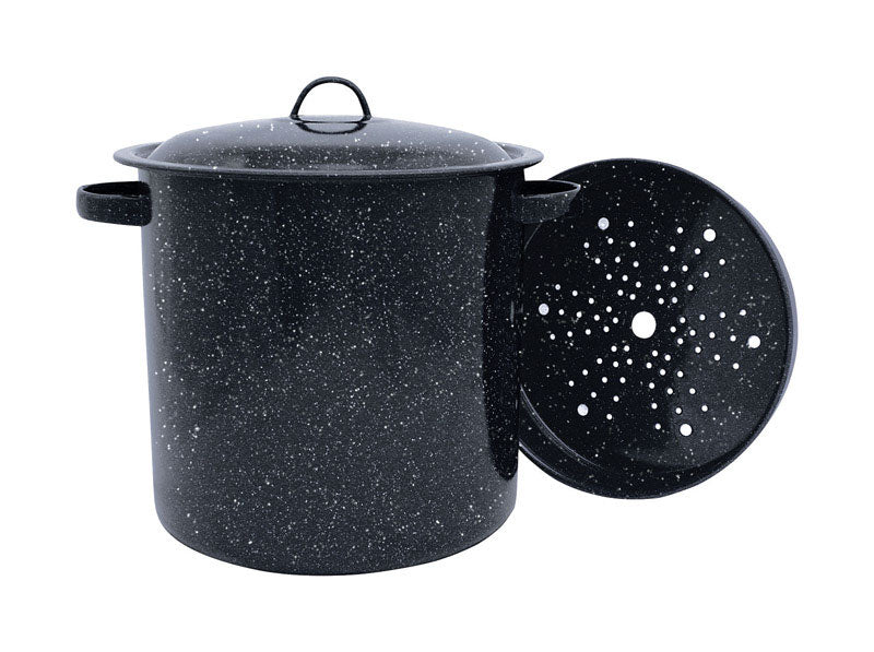 Granite Ware Tamale Pot with Steamer Insert, 15.5-Quart