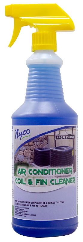Nyco Air Conditioning Coil & Fin Cleaner - 32 oz - Cleans Air Conditioner Units, Humidifiers, Condensers, Heat Exchange Equipment - (NL294-Q12S)