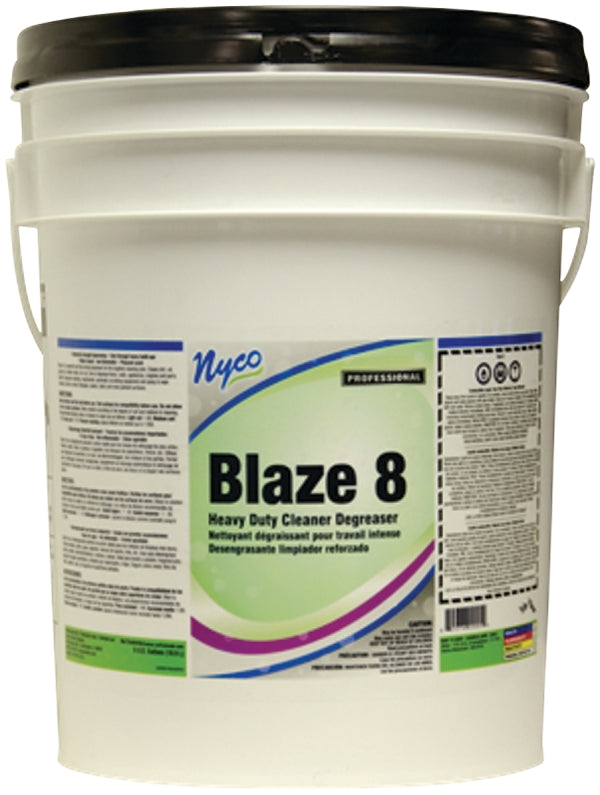 Nyco Blaze 8 Heavy Duty Cleaner Degreaser - 5 Gallon Pail - Powerful, Fast-acting Super Strength Degreaser for Toughest Cleaning Jobs - (NL220-P5)