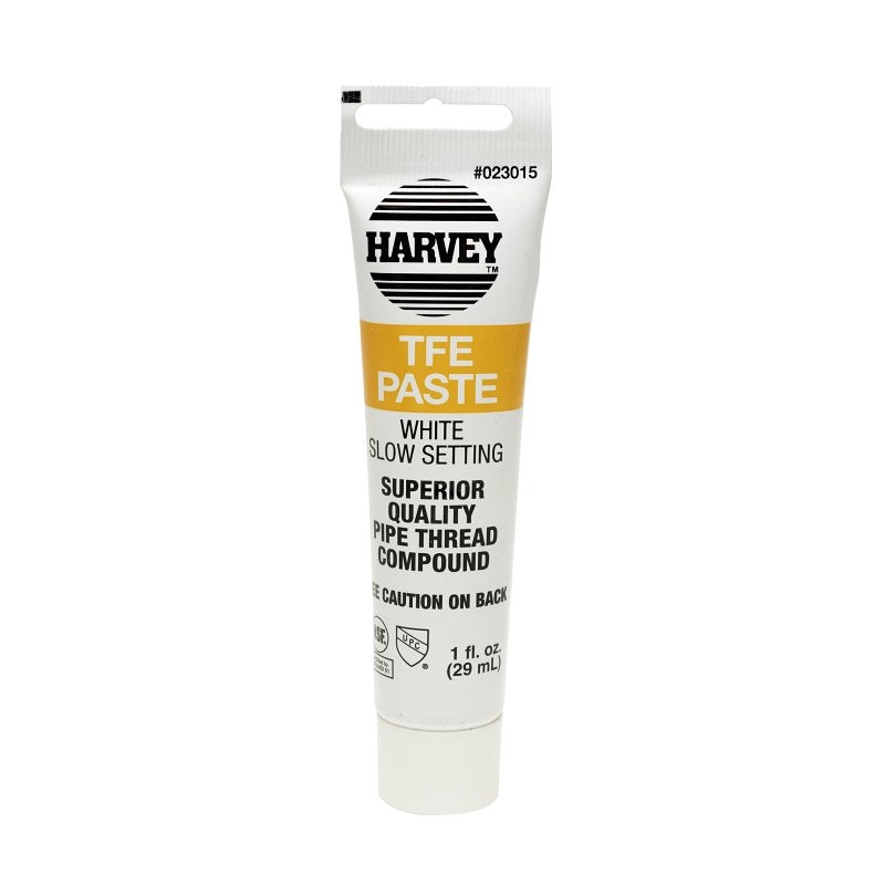 WM Harvey 023015-48 Harvey Pipe Thread Compound, 1 Oz, Tube, Liquid Paste, White