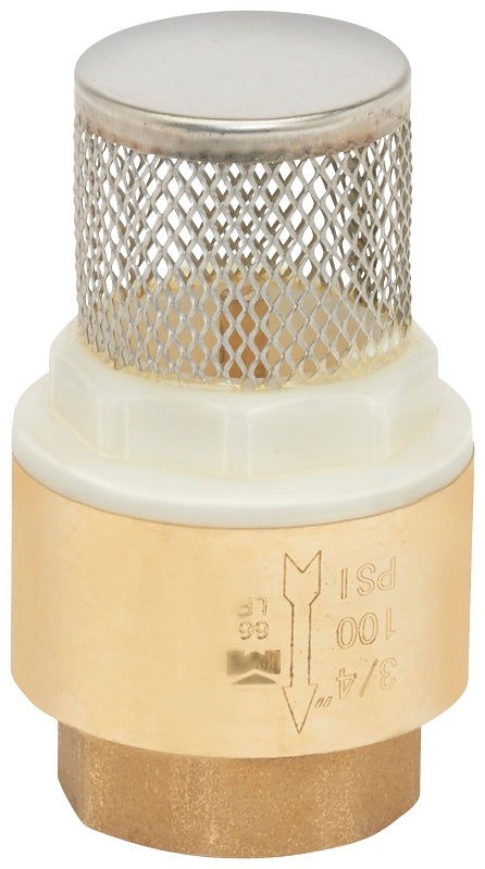 Proline 101-324NL Foot Valve, 3/4 in, FPT, Brass