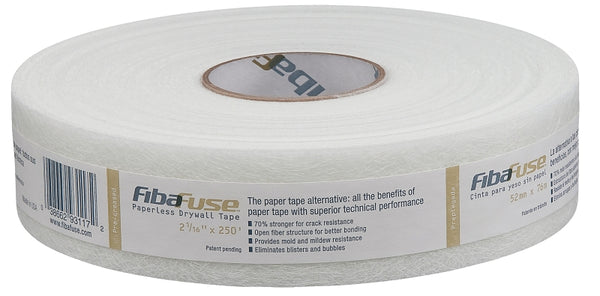 Norton Abrasives - St. Gobain FDW8652-U FibaFuse 2-1/16 in, x 250 ft, Drywall Joint Tape, White