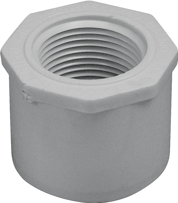 Lasco 438211bc Pipe Reducing Bushing, 1-1/2 X 1 Inch, White