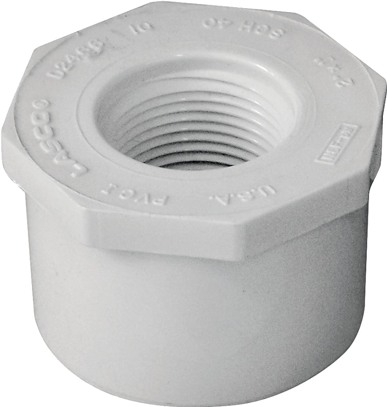 Lasco 438249bc Pipe Reducing Bushing, 2 X 1 Inch, White