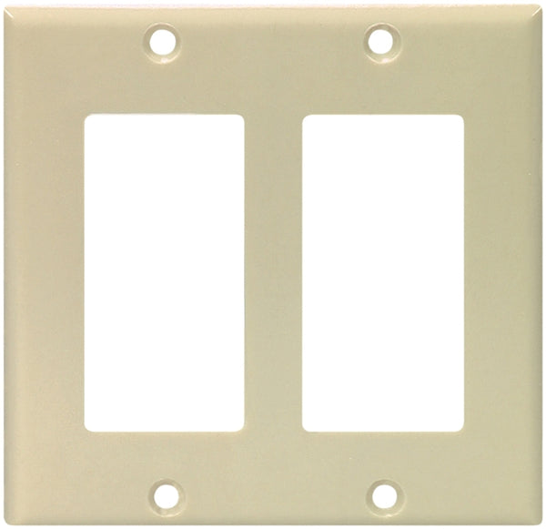 Cooper Wiring Devices 2g Std Ivory Rocker Plate 2152V-BOX