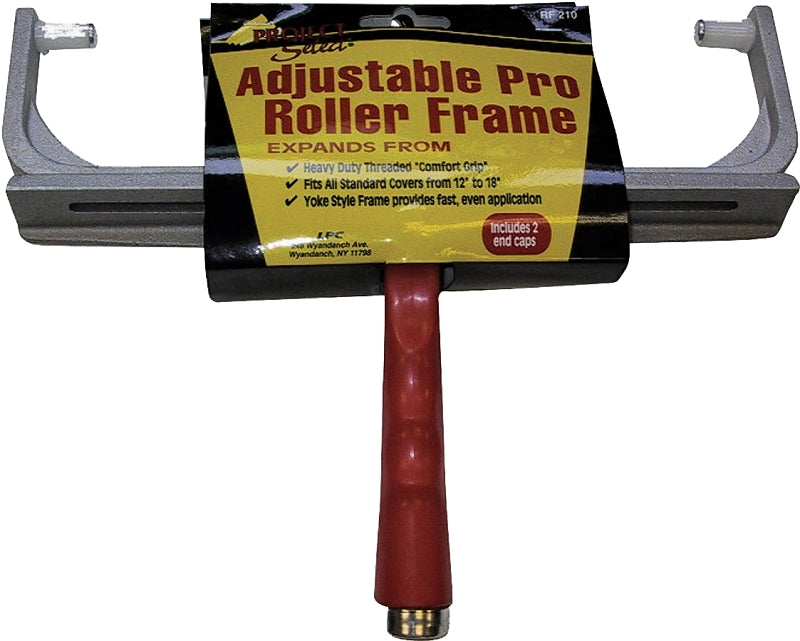 Linzer Products RF210 18" Paint Roller Frame, Adjustable 12" - 18", Red