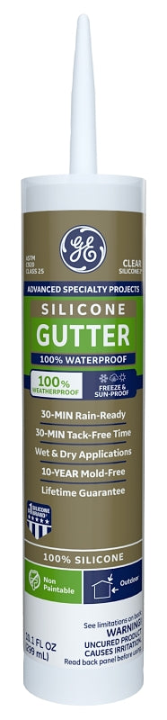 GE GE50G01 10.1 oz Clear Gutter Caulk
