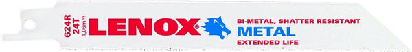 Lenox 20569-S624R 6" 24 TPI Metal Reciprocating Blade