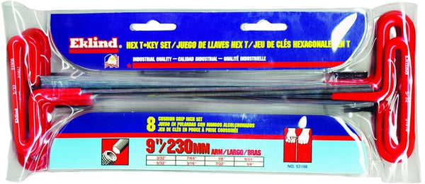 Eklind 53198 8-Piece T-Handle Hex Key Set