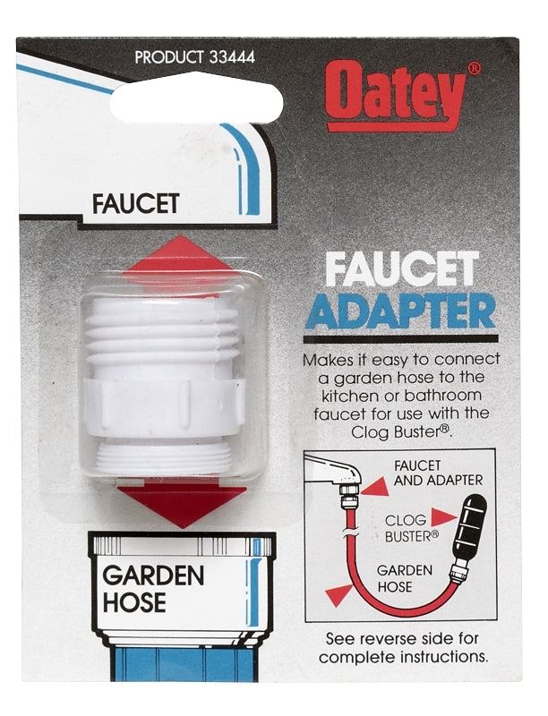 Oatey 33444 Faucet & Garden Hose Adapter, 4.5", White