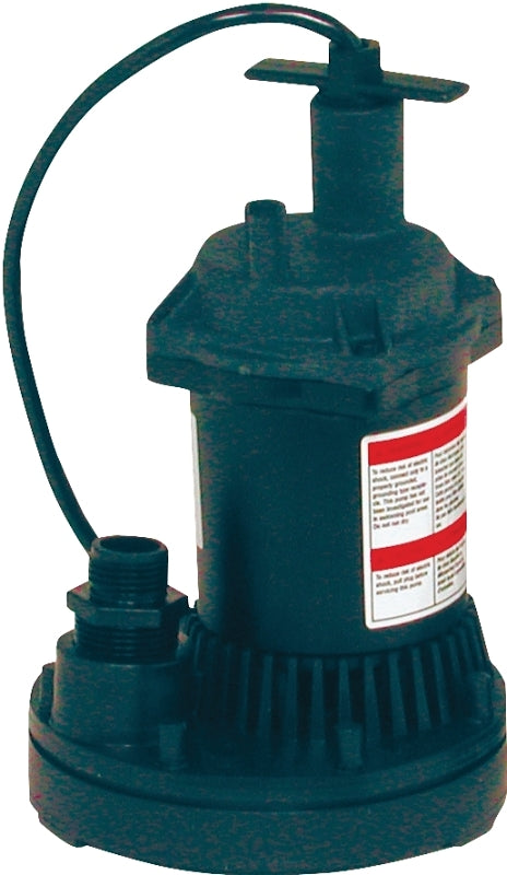 Flotec FP0S1250X-02 Fp0S1250X-08 General Purpose Water Removal Utility Pump, 1200 Max GPH, 1/6 Hp, 115 Vac, 60 Hz, 8 Ft