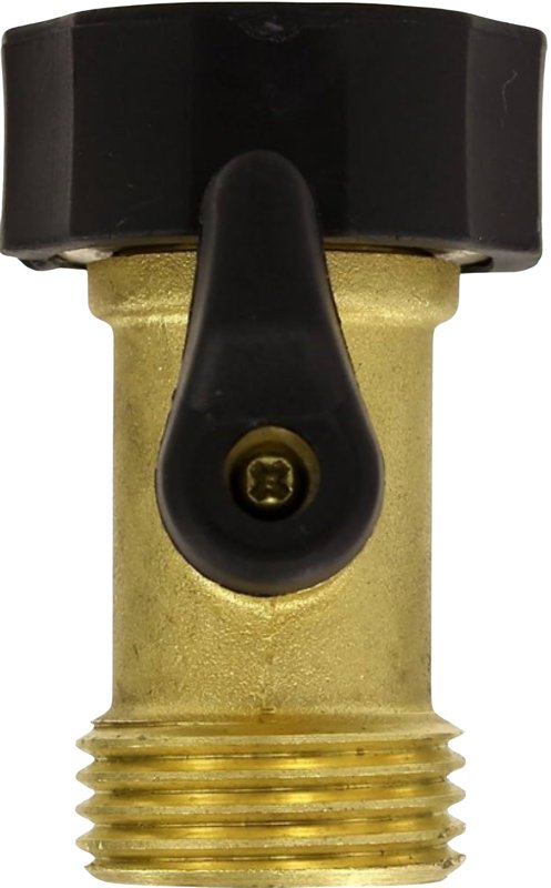 Gilmour Heavy Duty Hose Connector Single Shut-Off Valve Bass 803004-1001