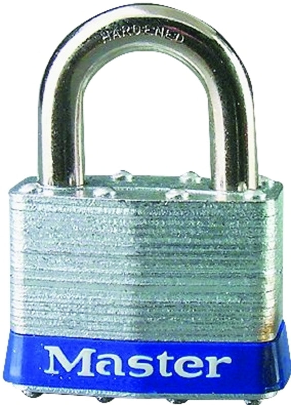 Master Lock 1-1/2 in. H x 1-1/8 in. W x 2 in. L Laminated Steel 4-Pin Cylinder Re-Pinnable Padlock 5UP