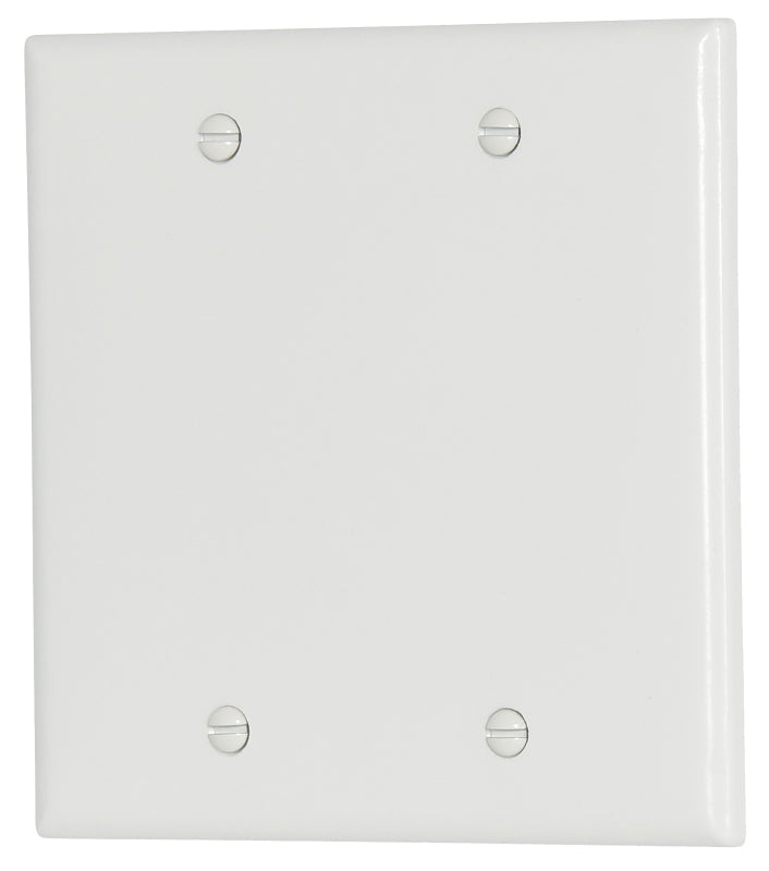Cooper Wiring 2137w-box 2-gang Blank Plate, White
