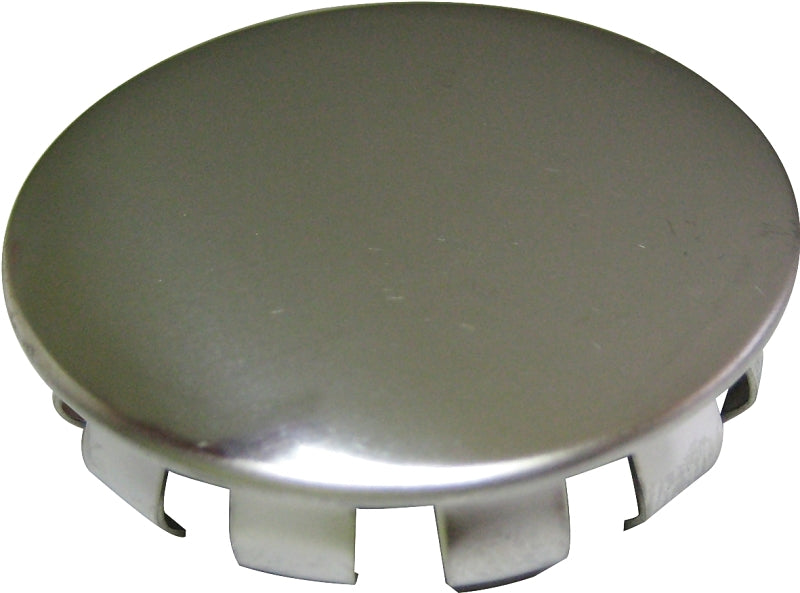 Plumb Pak PP21522 Snap-in Faucet Hole Cover, 1-1/2 in Od, Stainless Steel