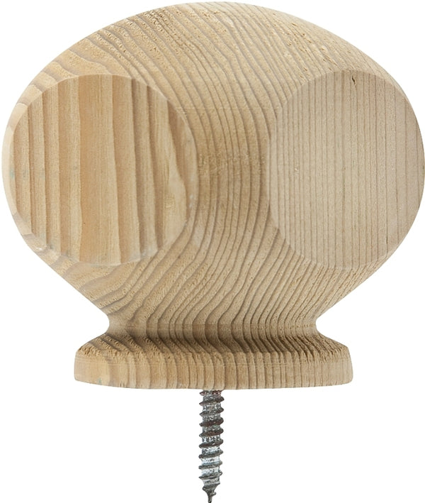 Waddell 3-1/2 in. L Prefinished Brown Pine Exterior Post Top 112