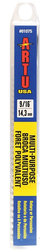 ARTU USA 01075 Multi Purpose Drill Bit, 9/16-Inch x 6-Inch