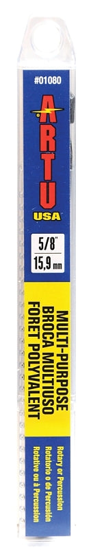 ARTU USA 01080 Multi Purpose Drill Bit, 5/8-Inch x 6 1/8-Inch x 3/8-Inch