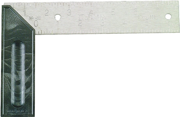 Johnson Level & Tool 450 8" Try & Mitre Square Structo-Cast Handle
