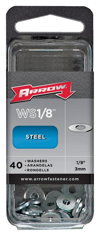 Arrow Fastener WS1/8 1/8" Steel Washers (40-Pack)