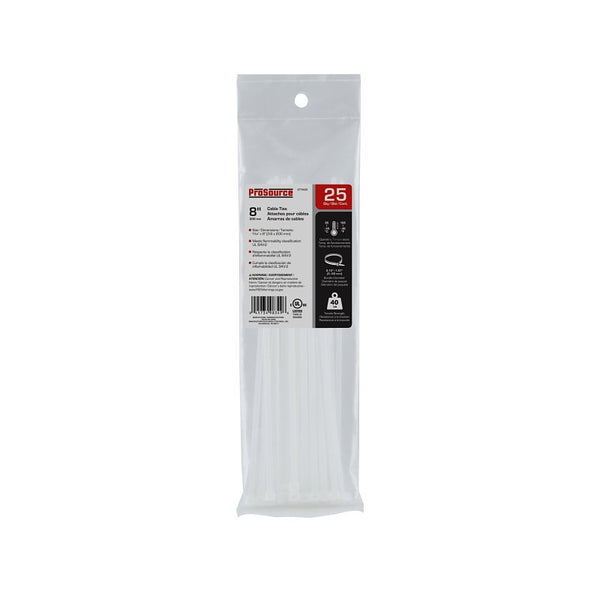 MINTCRAFT CV200S-253L ProSource Cable Tie, Nylon, 8 in L
