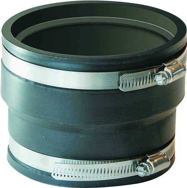 Fernco P1070-44 Flexible PVC Corrugated Pipe Coupling for ADS and Hancor Corrugated to Plastic Plumbing Connections
