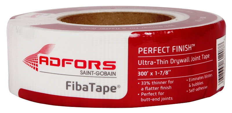 Saint-Gobain ADFORS FDW8191-U Ultra Thin Drywall Tape, 1-7/8 Inch by 300-Feet, White