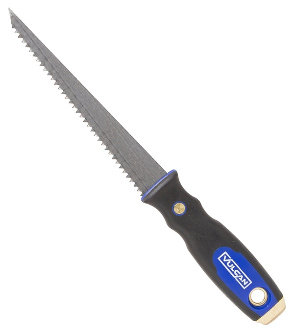 Mintcraft Vulcan 311013L Drywall Utility Saw, 6-1/4 in L Blade, 1 in W Blade, Hardened Steel Blade, 6 TPI, Plastic Handle