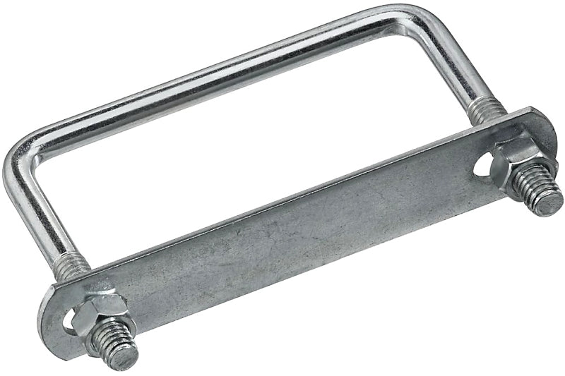 National Hardware N222-380 2192BC Square U Bolt in Zinc plated,#673-3/8"x4"x3"